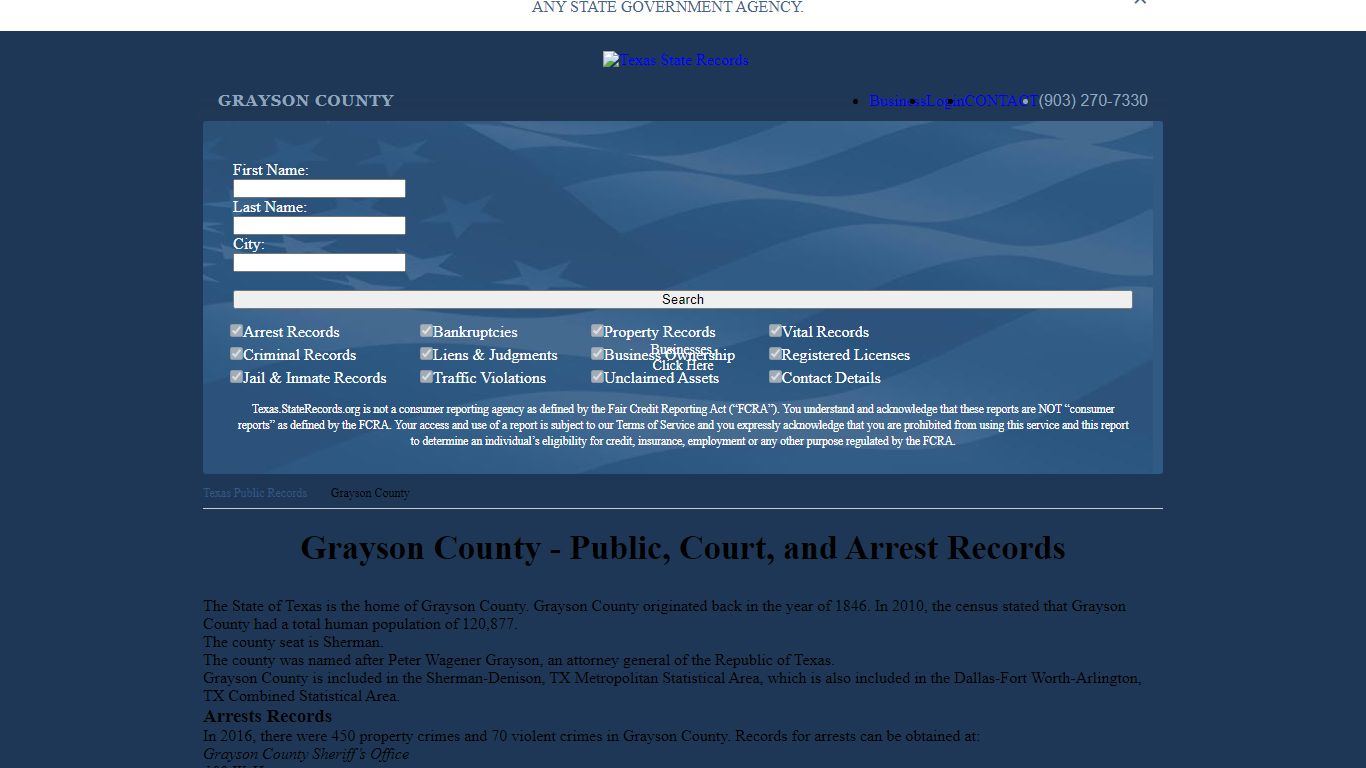 Grayson County - Public, Court, and Arrest Records